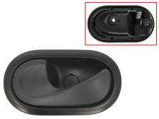 Maneta de puerta interior Dacia Lodgy 2017-2022 para clip / con palanca negra / base negra / trasera izquierda