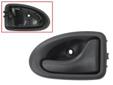 Maneta de puerta interior Dacia Logan Mcv / Van 2006-2008 para cable / negra / trasera derecha