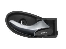 Maneta de puerta interior Ford Focus 1998-2001 con palanca cromada / base negra / delantera derecha