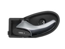 Maneta de puerta interior Ford Focus 1998-2001 con palanca cromada / base negra / trasera izquierda