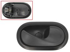 Maneta de puerta interior Renault Kangoo 2007-2013 para cable / con palanca negra / base negra / delantera derecha
