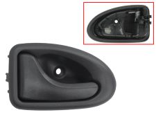 Maneta de puerta interior Renault Master 1998-2003 para cable / negra / delantera izquierda