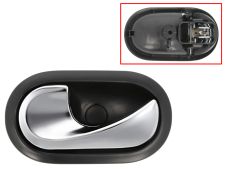 Maneta de puerta interior Renault Twingo 2007-2012 para cable / con palanca cromada / base negra / delantera izquierda