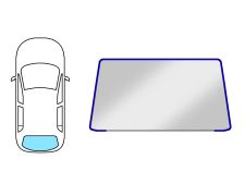 Moldura luneta Bmw Serie 3 (e46) 1998-2001 4 puertas / trasera / forma de u