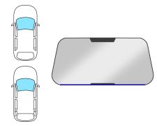 Moldura parabrisas Bmw Serie 3 (e90-e91) 2005-2009 4 puertas / familiar / delantera / inferior