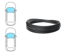Moldura parabrisas Citroen Ax 1986-1992 3/5 puertas / delantera / rollo 25 m