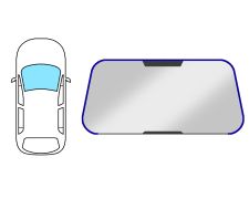 Moldura parabrisas Citroen Xsara Picasso 1999-2004 delantera / forma de u