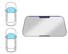 Moldura parabrisas Jeep Cherokee 1984-1995 3/5 puertas / delantera / superior