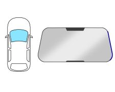 Moldura parabrisas Mini One 2007-2010 delantera / derecha