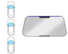 Moldura parabrisas Nissan Almera 1995-1998 3/4 puertas / familiar / delantera / superior