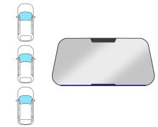 Moldura parabrisas Opel Astra g 1998-2004 3/4/5 puertas / familiar / delantera / inferior