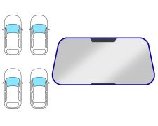 Moldura parabrisas Opel Kadett e 1984-1991 3/4/5 puertas / familiar / cabrio / delantera / completa
