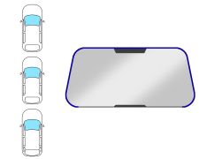 Moldura parabrisas Peugeot 306 1997-1999 3/4/5 puertas / familiar / delantera / forma de u
