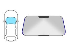 Moldura parabrisas Peugeot 607 2000-2011 delantera / izquierda+derecha