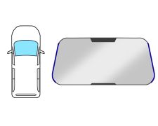 Moldura parabrisas Renault Espace 1996-2002 delantera / izquierda+derecha