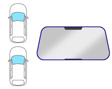 Moldura parabrisas Renault R19 1992-1995 3/4/5 puertas / cabrio / delantera / completa