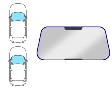 Moldura parabrisas Suzuki Grand Vitara 1998-2001 3/5 puertas / delantera / forma de u