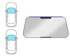 Moldura parabrisas Suzuki Swift 2005-2007 3/5 puertas / delantera / superior