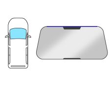 Moldura parabrisas Volkswagen Sharan 1996-2000 delantera / superior