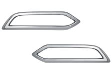 Molduras spoiler Renault Megane 2020-2023 parachoques trasero / 4 puertas / cromada / izquierda+derecha