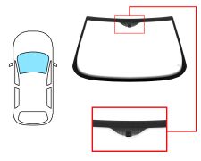 Parabrisas Alfa Romeo 146 1994-2000 delantero / con base espejo / verde