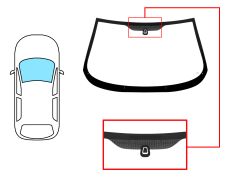 Parabrisas Alfa Romeo 147 2000-2004 3/5 puertas / delantero / con base espejo / verde