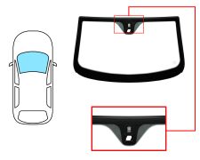 Parabrisas Alfa Romeo Brera 2006-2010 coupe / delantero / verde / con base espejo / con sensor