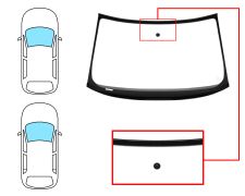 Parabrisas Audi A3 2005-2008 3/5 puertas / delantero / verde / con base espejo / molduras premontadas