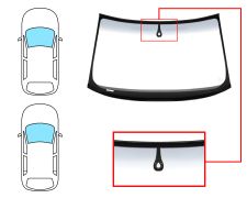 Parabrisas Audi A3 2008-2012 3/5 puertas / familiar / delantero / verde banda gris / acustico / con sensor / molduras premontadas