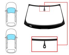 Parabrisas Audi A3 2012-2016 3/5 puertas / delantero / verde / acustico / con sensor / molduras premontadas