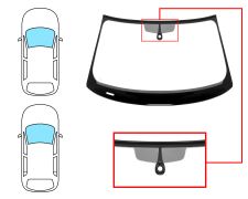 Parabrisas Audi A3 2012-2016 3/5 puertas / delantero / verde / acustico / con sensor / serigrafiado / molduras premontadas