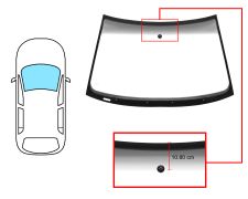 Parabrisas Audi A4 1999-2001 4 puertas / familiar / delantero / verde banda gris / con base espejo 10,80cm del borde