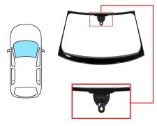 Parabrisas Audi A4 2007-2012 4 puertas / familiar / delantero / verde / con sensor / con soporte camara / molduras premontadas
