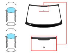 Parabrisas Audi A5 2011-2017 coupe / sportback / delantero / verde / con base espejo / molduras premontadas