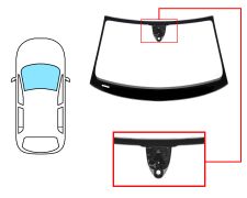 Parabrisas Audi A6 2014-2016 4 puertas / familiar / delantero / verde / acustico / con sensor modificado / con soporte camara / pantalla integrada / molduras premontadas