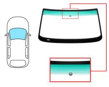 Parabrisas Audi A8 1994-1999 delantero / verde banda verde / con base espejo