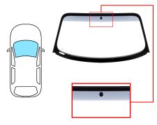 Parabrisas Audi Tt 1998-2006 coupe / cabrio / delantero / verde banda gris / con base espejo a 5,00cm / molduras premontadas