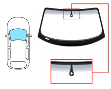 Parabrisas Audi Tt 2006-2010 coupe / delantero / verde banda gris / con sensor / molduras premontadas