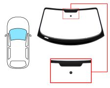 Parabrisas Audi Tt 2010-2014 cabrio / delantero / verde / con base espejo 14,50cm / molduras premontadas