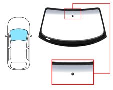 Parabrisas Audi Tt 2010-2014 coupe / delantero / verde banda gris / con base espejo a 14,50cm / molduras premontadas
