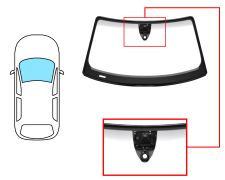 Parabrisas Audi Tt 2018-2023 coupe / delantero / verde banda gris / con sensor / con soporte camara / molduras premontadas