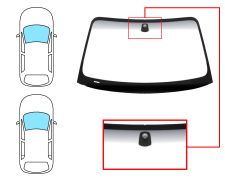 Parabrisas Bmw Serie 1 (e82-e88) 2007-2013 coupe / cabrio / delantero / verde banda gris / con base espejo