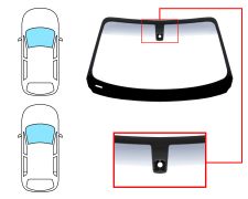 Parabrisas Bmw Serie 2 (f22-f23) 2014-2017 coupe / cabrio / delantero / verde banda gris / con sensor