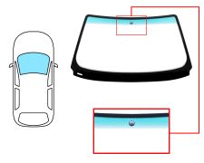 Parabrisas Bmw Serie 3 (e36) 1992-1999 coupe / delantero / verde banda verde / con base espejo