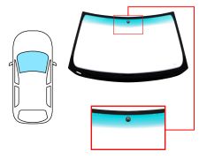 Parabrisas Bmw Serie 3 (e36) 1994-2000 compact / delantero / verde banda verde / con base espejo