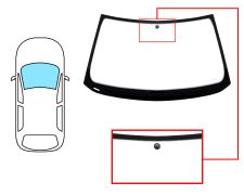 Parabrisas Bmw Serie 3 (e36) 1994-2000 compact / delantero / verde / con base espejo
