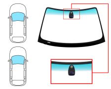 Parabrisas Bmw Serie 3 (e46) 1998-2001 4 puertas / familiar / delantero / verde banda verde / con base espejo / con sensor modificado / cambio en la serigrafia