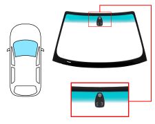Parabrisas Bmw Serie 3 (e46) 1999-2003 coupe / cabrio / delantero / verde banda verde / con base espejo / con sensor