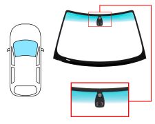 Parabrisas Bmw Serie 3 (e46) 2001-2004 compact / delantero / verde banda verde / con base espejo / con sensor modificado