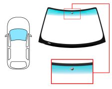 Parabrisas Bmw Serie 3 (e46) 2001-2004 compact / delantero / verde banda verde / con base espejo